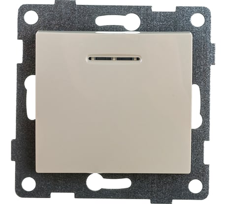 Механизм выключателя GUSI ELECTRIC Bravo 1кл. инд, СУ, 10А, 250В, бежевый С10В18-003