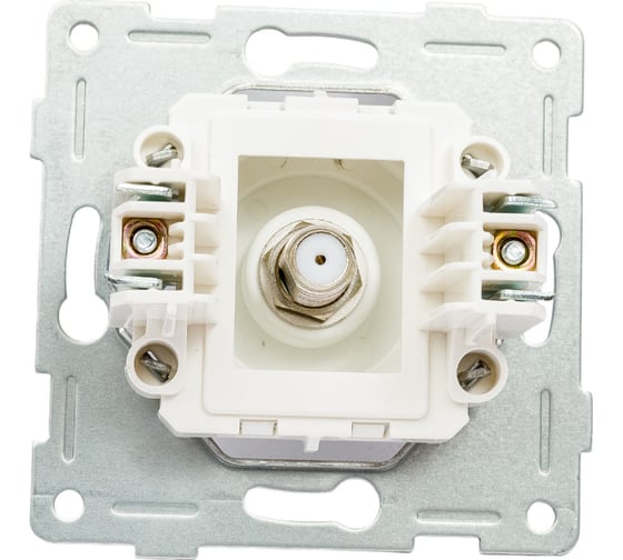 Механизм антенной розетки GUSI ELECTRIC Ugra одинарной, СУ, шампань С11А1-027