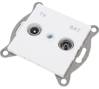 Механизм розетки GUSI ELECTRIC Ugra TV+ SAT, оконечной, СУ, белый С11TS1-001