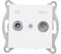 Механизм розетки GUSI ELECTRIC Ugra TV+ SAT, оконечной, СУ, белый С11TS1-001 3