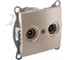 Механизм розетки GUSI ELECTRIC Bravo TV+ SAT, оконечной, СУ, шампань С10TS1-027 1