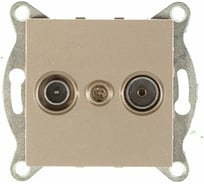 Механизм розетки GUSI ELECTRIC Ugra TV+ SAT, оконечной, СУ, шампань С11TS1-027