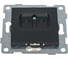 Механизм комбинированной розетки GUSI ELECTRIC Ugra RJ45, RJ12, СУ, графит С11КТ-010 1