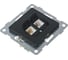 Механизм комбинированной розетки GUSI ELECTRIC Ugra RJ45, RJ12, СУ, графит С11КТ-010 2