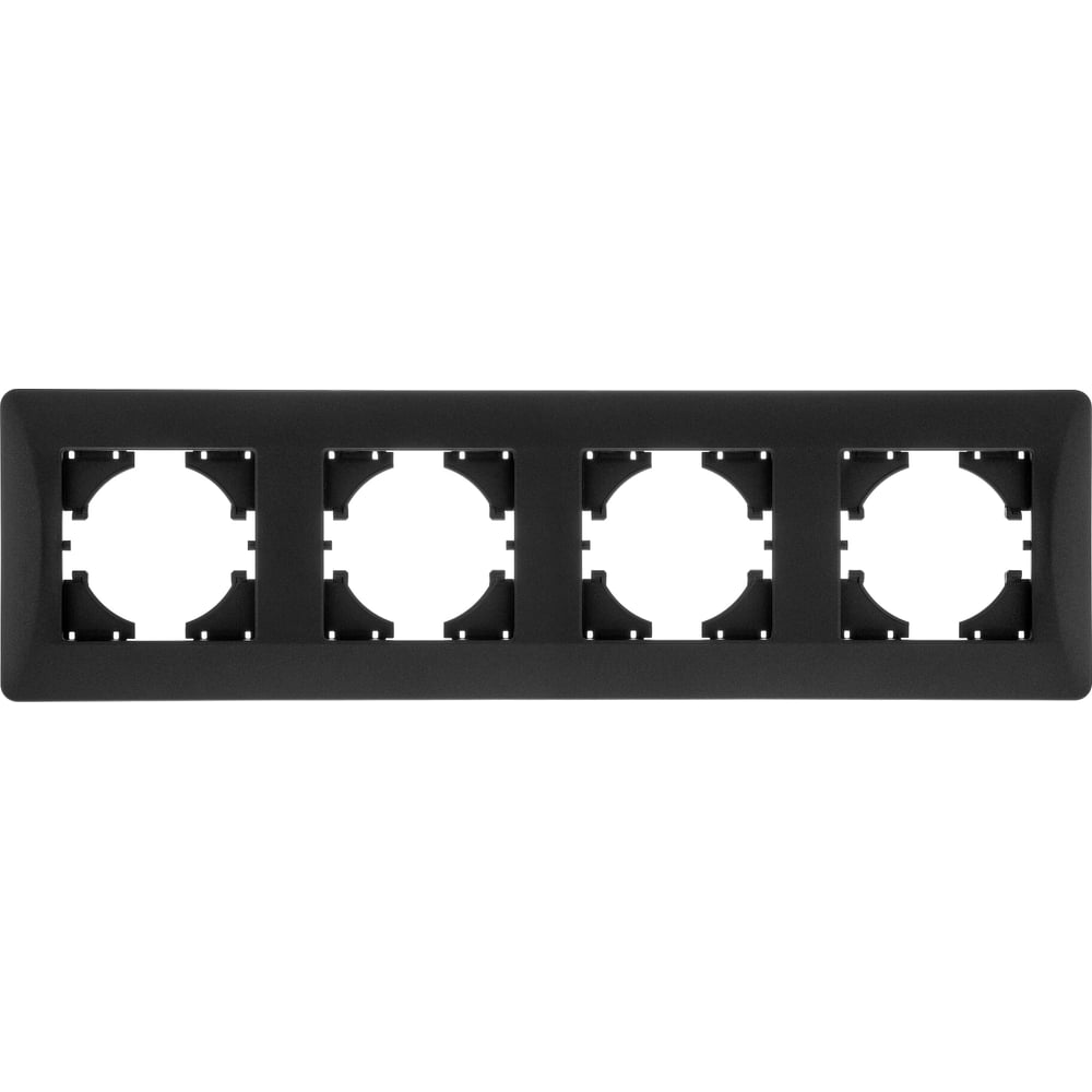 Рамка GUSI ELECTRIC Ugra 4-местная, цвет графит. С1140-010 - выгодная ...