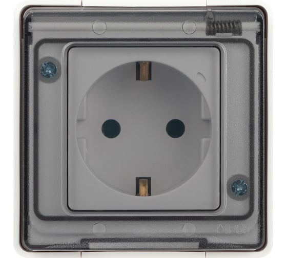 Розетка ЭРА Эксперт 11250101 2PE IP55, 16A, 250В, ОУ, белый Б0063294