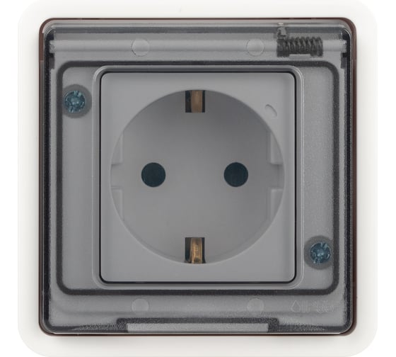 Розетка ЭРА Эксперт 11252101 2PE IP55, 16A, 250В, СУ, белый Б0063259