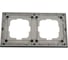 Рамка 2-местная Ovivo PRIME ELEMENTS ALUMINIUM, черный/серебро 403-500020-226 3