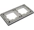 Рамка 2-местная Ovivo PRIME ELEMENTS ALUMINIUM, черный/серебро 403-500020-226 4