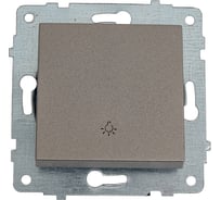 Механизм выключателя Ovivo 2-клавишный (кнопочный) , антрацит 600-000213-205