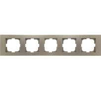 Рамка 5-местная Ovivo GRANO, антрацит 400-130000-250