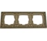 Рамка 3-местная Ovivo PRIME ELEMENTS ALUMINIUM, бронза/черный 403-510017-227 3