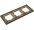 Рамка 3-местная Ovivo PRIME ELEMENTS ALUMINIUM, бронза/черный 403-510017-227 4