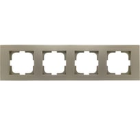 Рамка 4-местная Ovivo GRANO, антрацит 400-130000-228