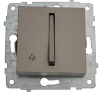 Механизм выключателя Ovivo 2-клавишный (узкая клавиша, кнопочный), антрацит 610-000213-205