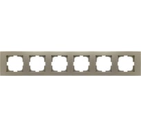 Рамка 6-местная Ovivo GRANO, антрацит 400-130000-251