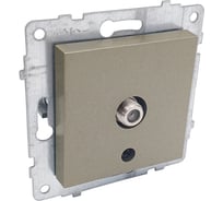 Механизм розетки спутник Ovivo (F-коннектор), антрацит 600-000313-231