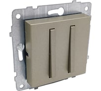 Механизм выключателя Ovivo 2-клавиши (узкая клавиша), антрацит 610-000213-202