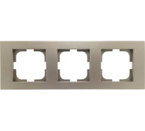Рамка 3-местная Ovivo GRANO, антрацит 400-130000-227