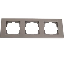 Рамка 3-местная Ovivo GRANO, антрацит 400-130000-227