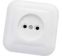 Розеткаduwi с/п 1-местная б/з серия Basis, белый, 26458 3