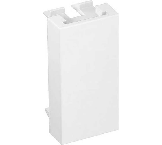 Заглушка OBO Bettermann 0,5 модуля Modul45, 45x22,5 мм, белая 6117414