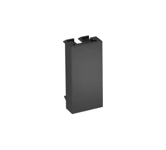 Заглушка OBO Bettermann 0,5 модуля Modul45, 45x22,5 мм, черная (10 шт/уп) 6117415