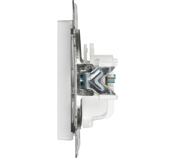 Розетка Intro Accent 620101 2Р 16А/250В, IP20, СУ, AL/CU, белый Б0063653