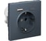 Розетка 16А с 2 USB A+C Systeme Electric ArtGallery Грифель, 5В/2,4А/3,0А, 2x5В/1,5А, механизм GAL000732 2