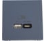 USB Розетка A + тип-C Systeme Electric ArtGallery Грифель 45Вт высокоскоростная зарядка QC, PD, механизм GAL000729 1