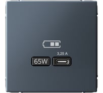 USB Розетка тип-С Systeme Electric ArtGallery Грифель 65Вт высокоскоростная зарядка QC, PD, механизм GAL000727