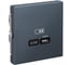 USB Розетка тип-С Systeme Electric ArtGallery Грифель 65Вт высокоскоростная зарядка QC, PD, механизм GAL000727 2