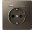 Розетка 16А с 2 USB A+C Systeme Electric ArtGallery Мокко, 5В/2,4А/3,0А, 2x5В/1,5А, механизм GAL000632 1