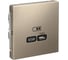 USB Розетка тип-С Systeme Electric ArtGallery Шампань 65Вт высокоскоростная зарядка QC, PD, механизм GAL000527 2