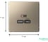 USB Розетка тип-С Systeme Electric ArtGallery Шампань 65Вт высокоскоростная зарядка QC, PD, механизм GAL000527 5