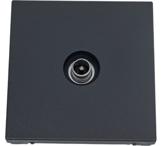 TV-розетка Systeme Electric ArtGallery Базальт оконечная 1DB, механизм GAL001491 1