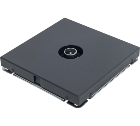 TV-розетка Systeme Electric ArtGallery Базальт оконечная 1DB, механизм GAL001491