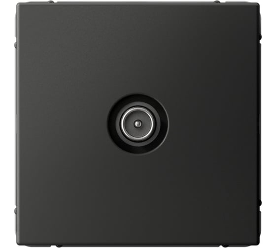 TV-розетка Systeme Electric ArtGallery Базальт оконечная 1DB, механизм GAL001491