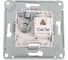 Розетка Systeme Electric ArtGallery Лотос двойная ТВ + компьютерная RJ45, кат. 5Е GAL001389 3