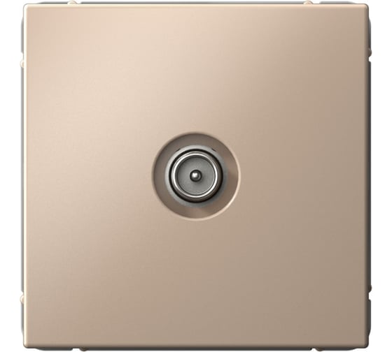 TV-розетка Systeme Electric ArtGallery Песочный проходная 4DB, механизм GAL001292