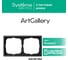 Рамка 2-постовая Systeme Electric ArtGallery, универсальная, Базальт, арт. GAL001402 9