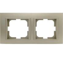 Рамка 2-местная Ovivo MINA, антрацит, 401-130000-226