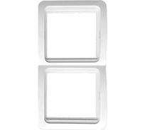 Рамка 2-местная вертикальная белая EKF Лондон EEM-V-302-10
