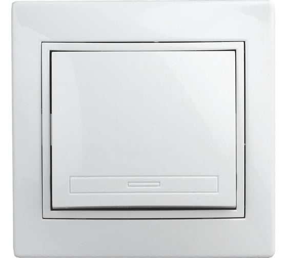 Кнопка включения Intro Plano 110901 10А 250В, IP20, СУ, Plano, белый Б0053830