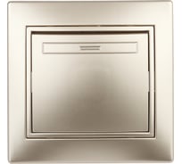 Переключатель Intro Plano 110804 промежуточный, 10А250В, IP20, СУ, шампань Б0053822