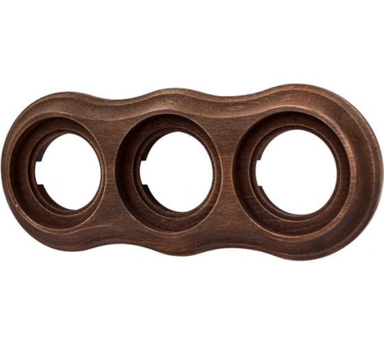 Рамка 3 постовая Bironi Пиластро, накладной монтаж, дерево, цвет Винтаж BF9-630-18 1