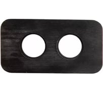 Рамка 2-х постовая Bironi Угольно-черный, скрытый монтаж BF6 BF5-620-119