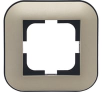 Рамка Ovivo 1-местная LOFT, антрацит/черный, 404-130008-096