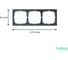 Рамка 3-постовая ArtGallery, универсальная Systeme Electric Грифель GAL000703 7