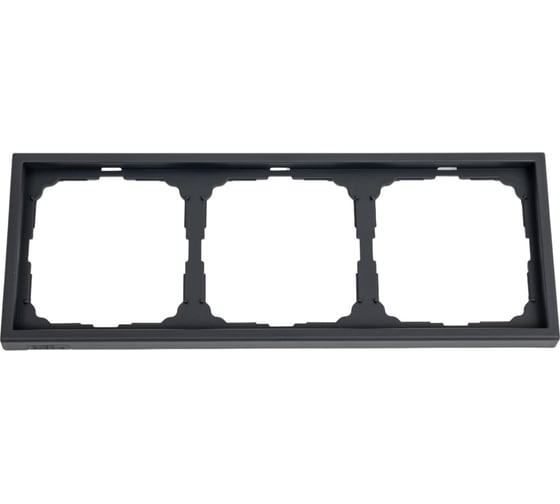 Рамка 3-постовая универсальная Systeme Electric ArtGallery Базальт GAL001403 1